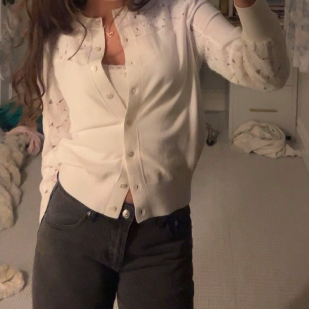 Current Air White Button Down Shirt
